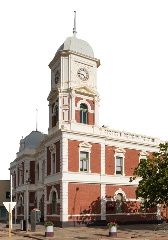 The Boulder Town Hall clock tower — a Kalgoorlie-Boulder landmark